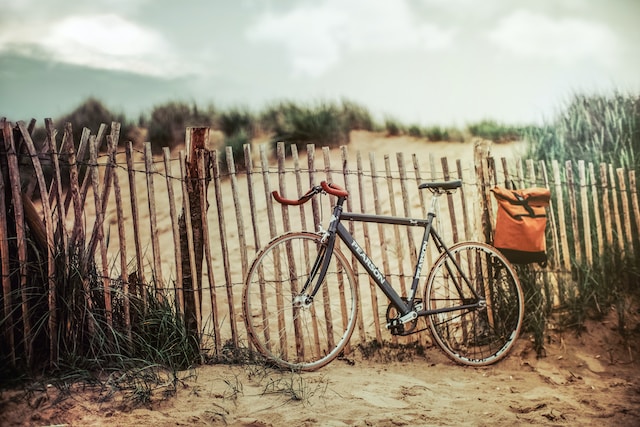 Bike on beach